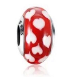 Pandora Morano Glass Hearts Charm '^